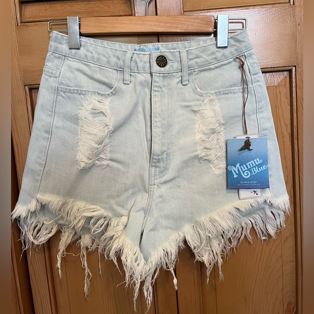 Show Me Your Mumu Wyoming High Waisted Shorts- Size 27